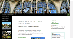 Desktop Screenshot of barcelona-secrets.com